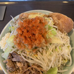 かじろうramen7 - ラーメン小　野菜&にんにく、あぶら、豚フレーク