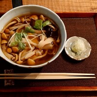 浅草 ひら山 - 木の子そば（1600円）