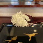 割烹 新多久 - 洋梨(ル レクチェ)のアイス