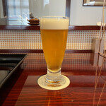 割烹 新多久 - 生ビール