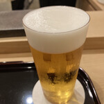 あま木 - 生ビールで乾杯‼️