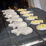 白い鯛やき　ぱくぱく - 白い鯛やき　ぱくぱく　粒あんとカスタードクリーム　by 「あなたのかわりにに・・・」 http://anakawa.blog77.fc2.com/ 