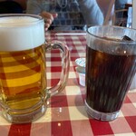 マイアミガーデン - ランチビールとアイスコーヒー