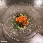 カーサ・デル・チーボ - 秋鮭とｲｸﾗの冷製ﾀﾘｵﾘｰﾆ