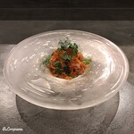 カーサ・デル・チーボ - 秋鮭とｲｸﾗの冷製ﾀﾘｵﾘｰﾆ