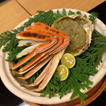 山乃尾 - 焼蟹、蟹味噌