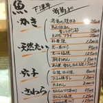 居食家 寿 - メニューの一部