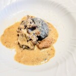 La Brianza - 牡蠣ときのこフリカッセクリームソース。牡蠣ときのこの旨みが凝縮されて感じられたとてもリッチな美味しさでした☆