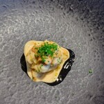 La Brianza - 北海道産雲丹と赤茄子カッペリーニ温製。赤茄子ピュレの甘みがプラスされていて、冷菜でいただく雲丹カッペリーニとは異なる美味しさ♡ どちらも好きだわ～(^^)