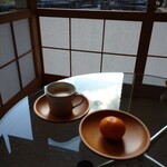 あさば - ロビーで コーヒー みかん