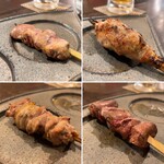 Yakitori sora - 五本セット 1180円
                        ハツ、つくね、コーチンもも、肝