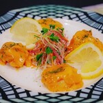 居酒屋 雅彩 - ホタテの人参ソース