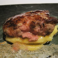 レストラン マノワ - 鯛焼きの皮めくり後