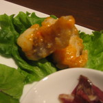 タイーム - ２０１２・１２月　前菜盛り・アンコウ唐揚げ