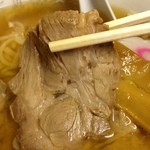 チャーシューメン大盛り：チャーシュー