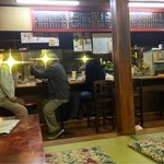 やまや食堂 - 最初は、盛り上がってた老人2人（＾ω＾）