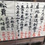 Sushi Tsunaya - (メニュー)メニュー看板①