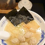 Shamoji - 軍鶏のつみれ塩ラーメン