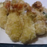 居酒屋 ふじさわ - せみえびの天ぷらです