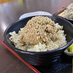 Teuchi Soba Sobashin - ざるそば豚味噌卵かけご飯890