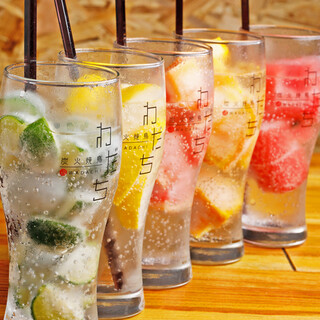 All the fruits are freshly squeezed for chuhai! Refreshing sweetness◎