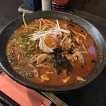 小麦屋満月 - 月麺火山　超益　麺硬め