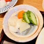 定食 美松 - あっさり糠漬け