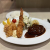ビフテキのHibio スエヒロ - 料理写真:Ａ定食＋貝柱フライトッピング