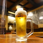 かつ吉 - ランチビール