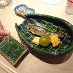 くろぎ - 鮎。蓼酢と。