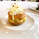 レストラン 桂姫 - 林檎とさつま芋のパリブレスト