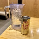 軟骨専門店 GRISTLE TOKYO - GRISTLE TOKYOのピッチャーと水