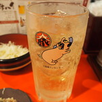 串焼き 大阪焼トンセンター - デュワーズハイボール（大）