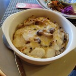 陽なたぼっこ - 里芋とキノコのドリア