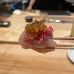 焼き鳥 とりら - 白肝胸巻き