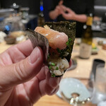 焼き鳥 とりら - 中落ち手巻き