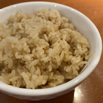 163388170 - 煮干し飯の小(160円)。分かります？小粒の米がしっかり立っていて、パラっとしてるの。