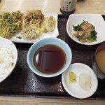 天丼てんや - 冬野菜の天ぷら定食