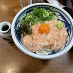 讃松庵 - 辛子めんたいとろろぶっかけうどん（冷）