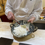 兄弟寿し - 佐渡産ズワイガニ混ぜ混ぜ