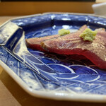 兄弟寿し - 両津産迷子の鰹四日寝かせ