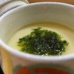 兄弟寿し - 青さと梅干しの茶碗蒸し