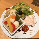 Emu Dotto Wairabo - 前菜盛り合わせ3種