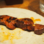 CHIKICHIKI - 焼鳥コース「肝（タレ）」