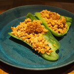 CHIKICHIKI - 焼鳥コース「そぼろとピーマン」