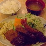 洋食屋 双平 - ミックス定食（850円）