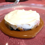キノシタ - カリフラワーのムース　ズワイ蟹と車海老　濃厚なエビのソースで