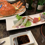 ゆとうや - カニ刺身、トロトロプリプリ