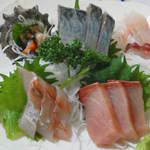 やまと - 201212　やまと　サービスランチ（刺身定食・800円）これは・・・凄い＼(^o^)／