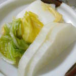 やまと - 201212　やまと　サービスランチ（定食共通）お新香